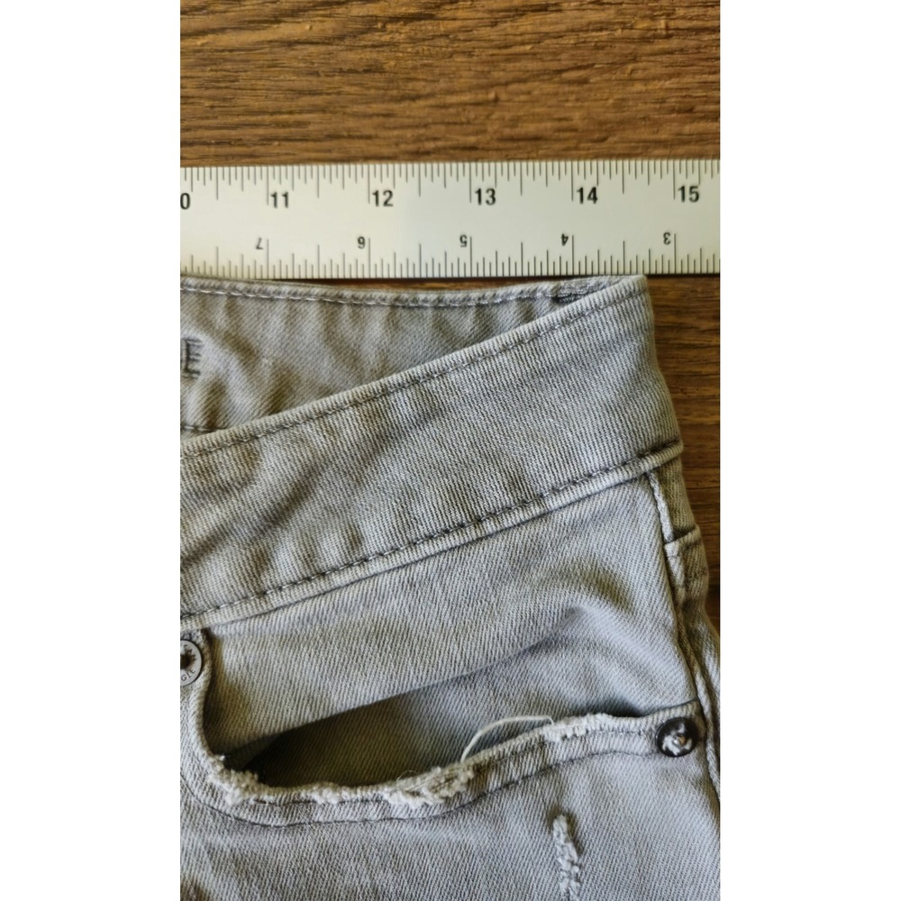 AMERICAN EAGLE Men's 29x32 AIRFLEX+ Distressed Slim Haze Gray Jeans (29x28.5) - Picture 4 of 16